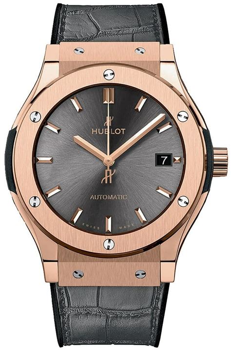 Hublot Classic Fusion Rose Gold Gray 38mm Mens Watch 